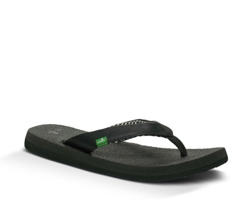 Tong Sanuk Yoga Mat Femme - Noir VQZOFI704